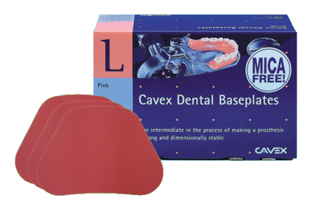 Cavex baseplate pink upper Mica free 100st