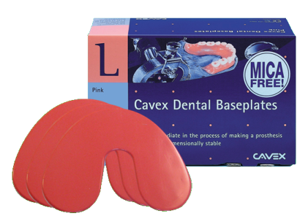 Cavex baseplate pink onder Mica free 100st