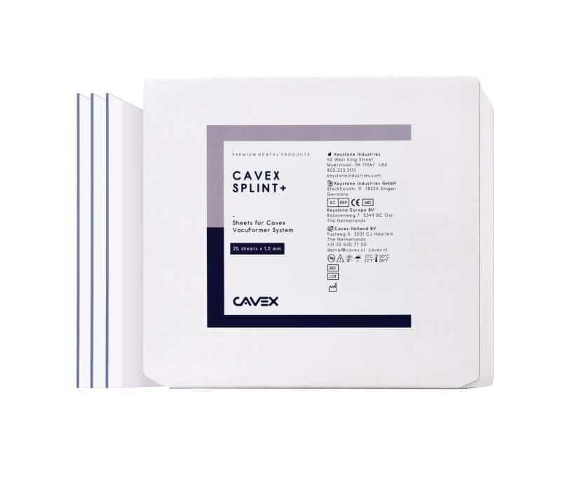 Cavex Splint 1,0mm transparant 25st (speciaal voor u besteld, geen retourname)