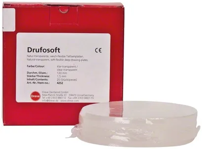 Drufosoft 1.5mm x 120mm transparant D-4252 20st  