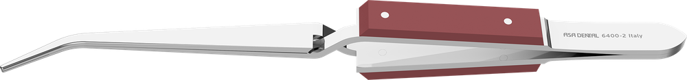 Pincet ASA 6400-2 Tweezer krom 16cm