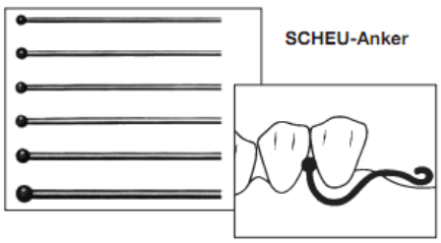 Knopklammers 1.0mm nr.2052/1 10st