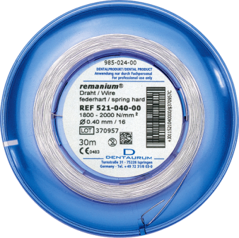 Draad rond federhard 0.4mm 30m