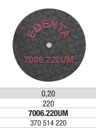 Separeerschijf 0,20 mm 7006.220UM 10st