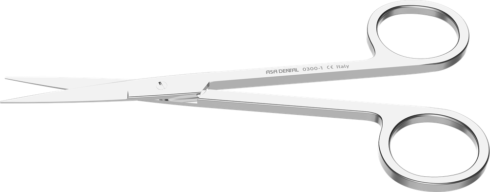 Schaar voor tandvlees recht 0300-1 12cm