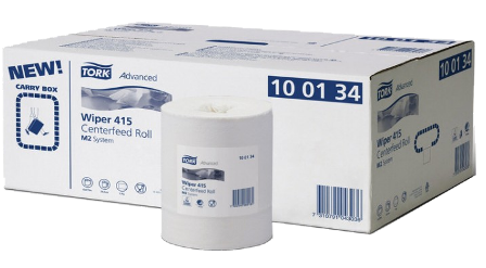 Handdoekrol M2 Tork 1 laags 6 rollen Wiper 415