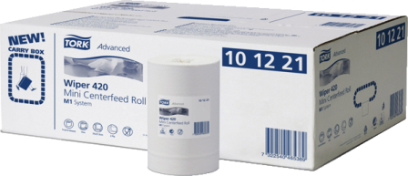 Tork Advanced wiper 420 mini (22cm) 2l wit 11 rollen M1