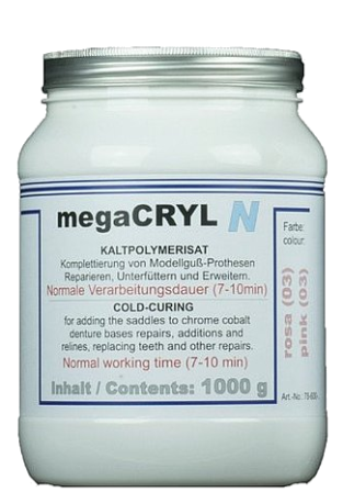 Megacryl cold poeder 1000gr 03 - roze