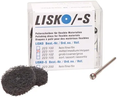 Lisko polijstschijven middel grijs 10st 223101