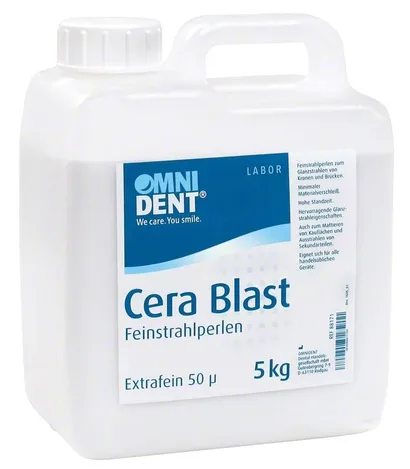 Straalmiddel Cera Blast 5 kg 50mu glansparels