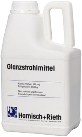 Straalmiddel 6 kg 50mu glansparels Harnisch Rieth