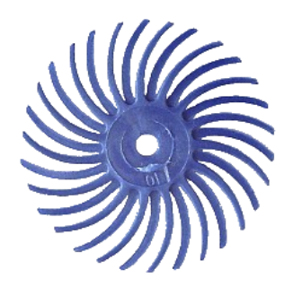 Hatho polijstrubber blauw 19mm 4st.