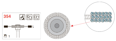 Diamantschijf 354.524.220HP MultiCut blauw standaard