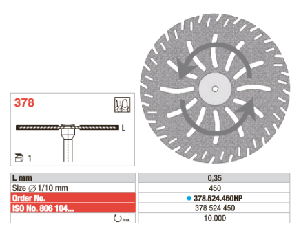 Separeerschijf diamant 378.524.450 HP Edenta