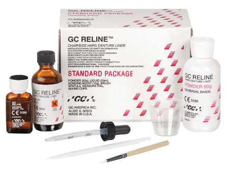 GC Reline 1-1 kpl  80gr/50ml + 15ml bonding hard