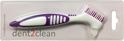 [9729811776] Protheseborstel Dent2Clean Paars 20st