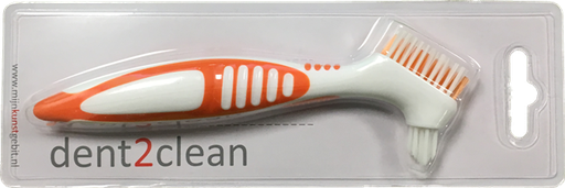 [9729811774] Protheseborstel Dent2Clean Oranje 20st
