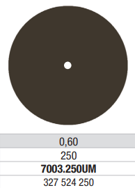 [1619917057] Separeerschijf 0,60mm 7003.250UM 25st