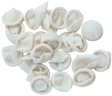 [9549811403] Vingercondooms latex wit M 100st.