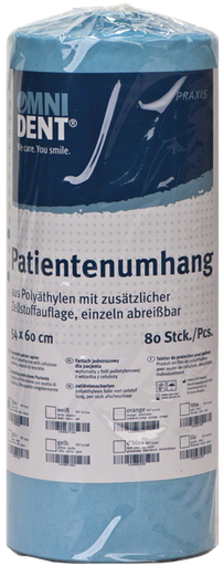 [9539811669] Schort geplastificeerd rol blauw 80st