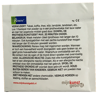 [8888882000] Renew gebitsreiniger 20x4gr 