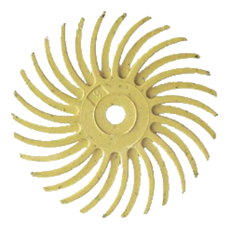 [7922793614] Hatho polijstrubber geel 25mm 3st.