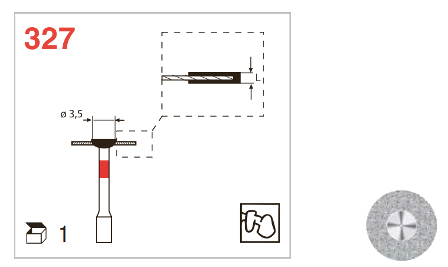 [7599942018] CAD/CAM ZrO2 Restoration 327.514.080HP rood fijn