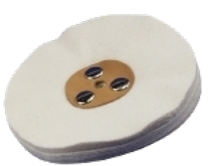 [7117596103] Polijstschijf flanell 30/100mm leren kern