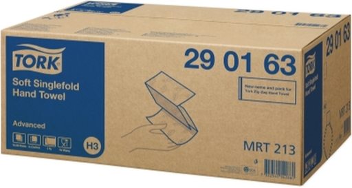 [9539821682] Handdoekwipes H3 Tork 2-laags 15x250 stuks (23x24.8cm)